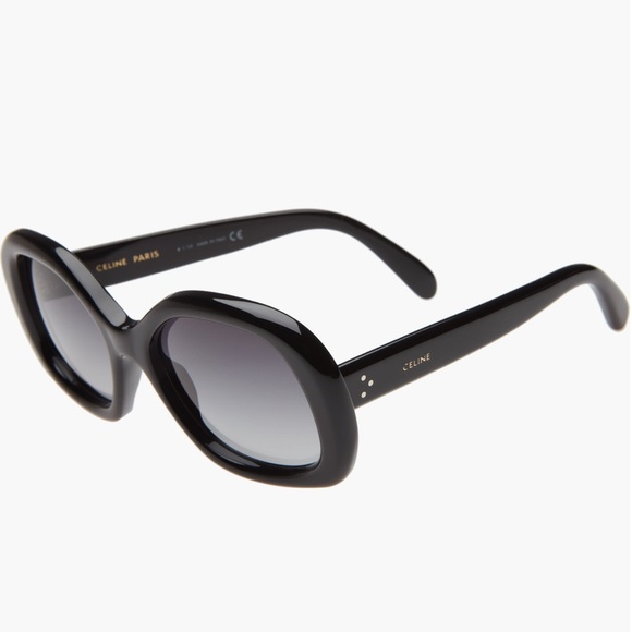 NWOT Celine 55mm Gradient Black Round Large Sunglasses - Picture 2 of 12